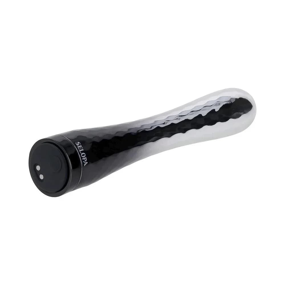 Vibratore Lusso Cromo Silverado 17,8 cm 10 modalità silicone idea regalo top - 4