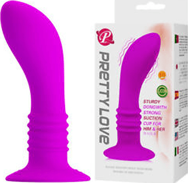 Simolatore prostatico Sturdy plug anale vibrante a ventosa 10 vibrazioni 12 cm - 8