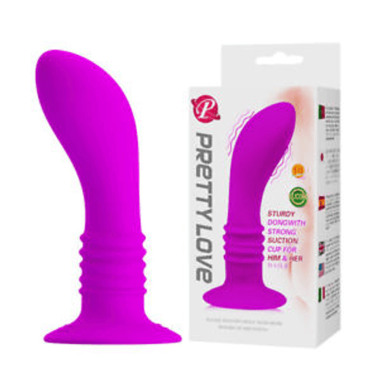 Simolatore prostatico Sturdy plug anale vibrante a ventosa 10 vibrazioni 12 cm - 8