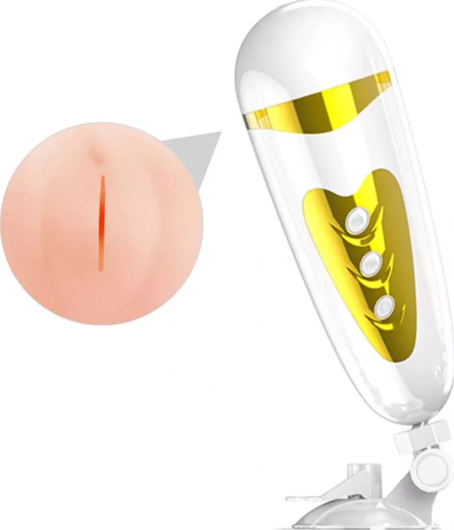 Pretty Love Sally Masturbatore uomo Vibrante USB con Suono 12 Vibrazioni 23 cm e supporto - 2