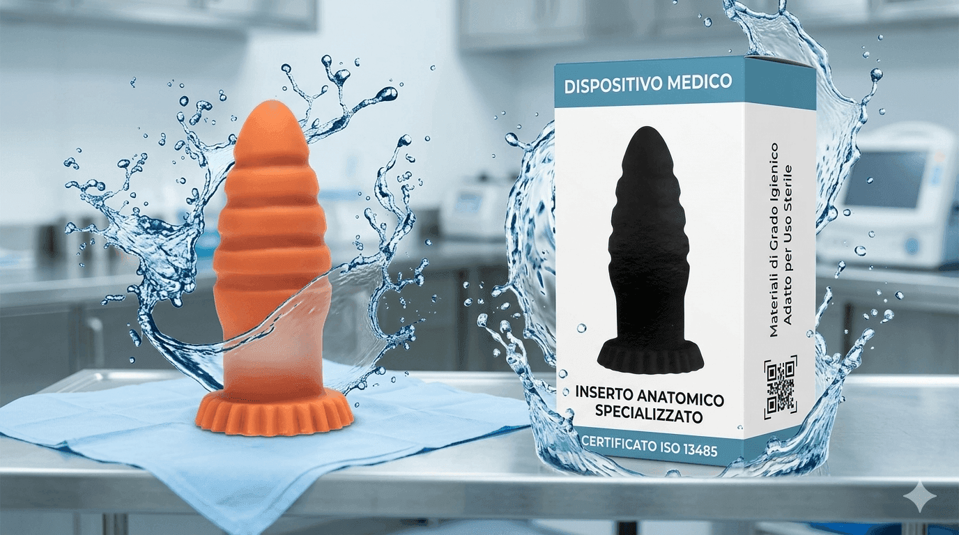 X-MEN Butt Plug XL pesante 6.2 Inch Silicone Beige con Ventosa Plug Anale XL 15,8 cm - 2