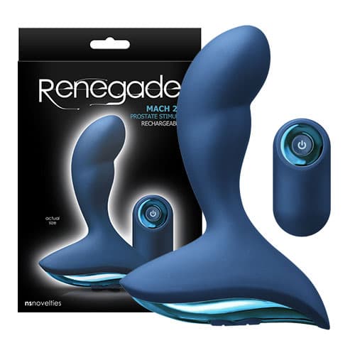 Renegade Mach 2 Stimolatore Prostatico Blue telecomando - 8