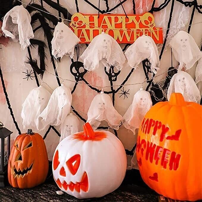 BLOOMWIN LED Stringa Luminosa di Halloween, 20 LED 10 Piedi Colorato Scheletro - 7