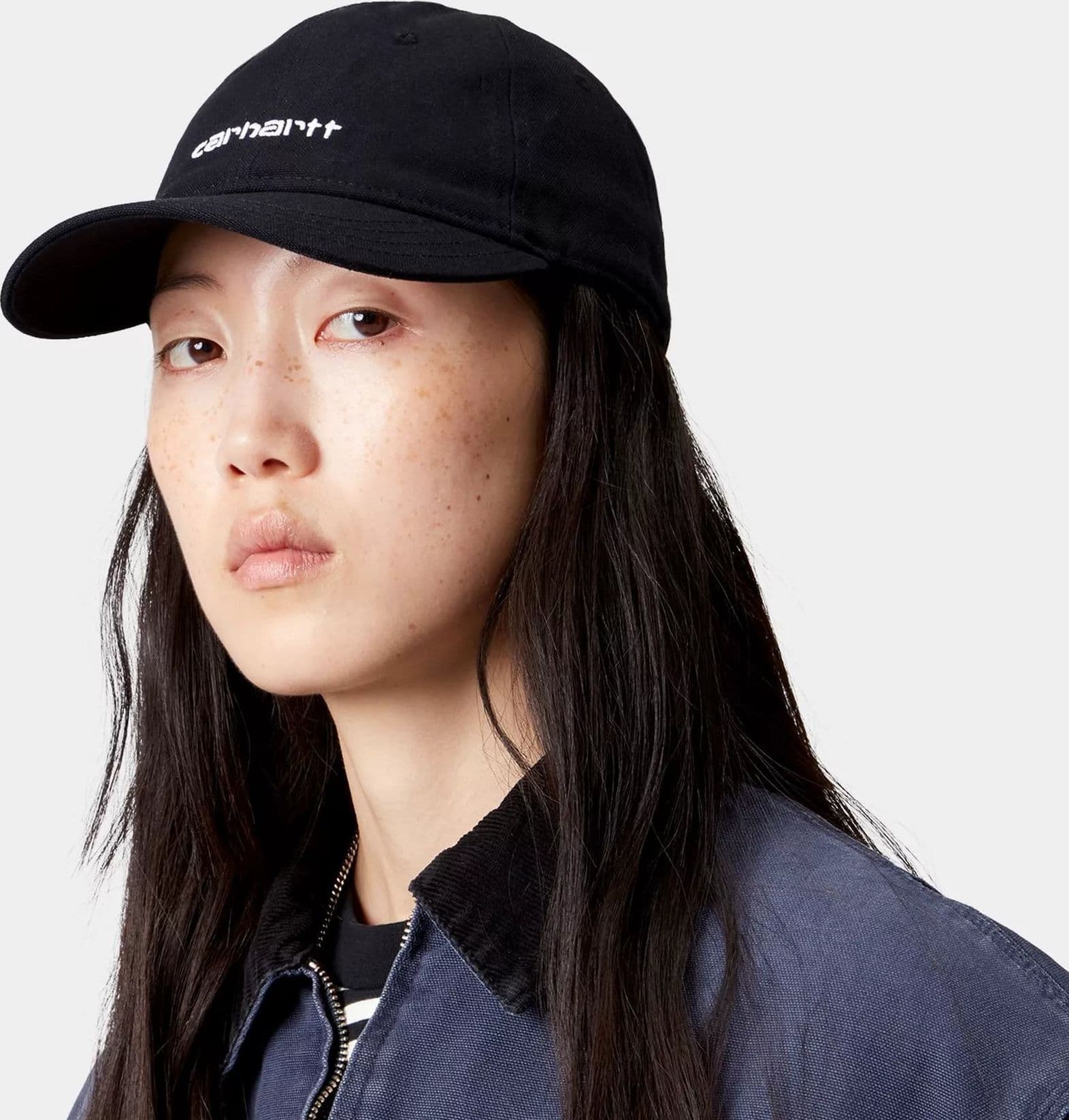 Cap Carhartt Canvas Script black white - 3