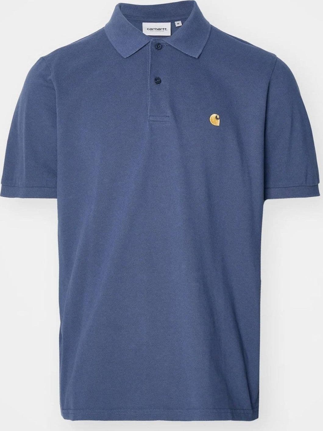 Polo Carhartt Chase Pique dusky blue gold