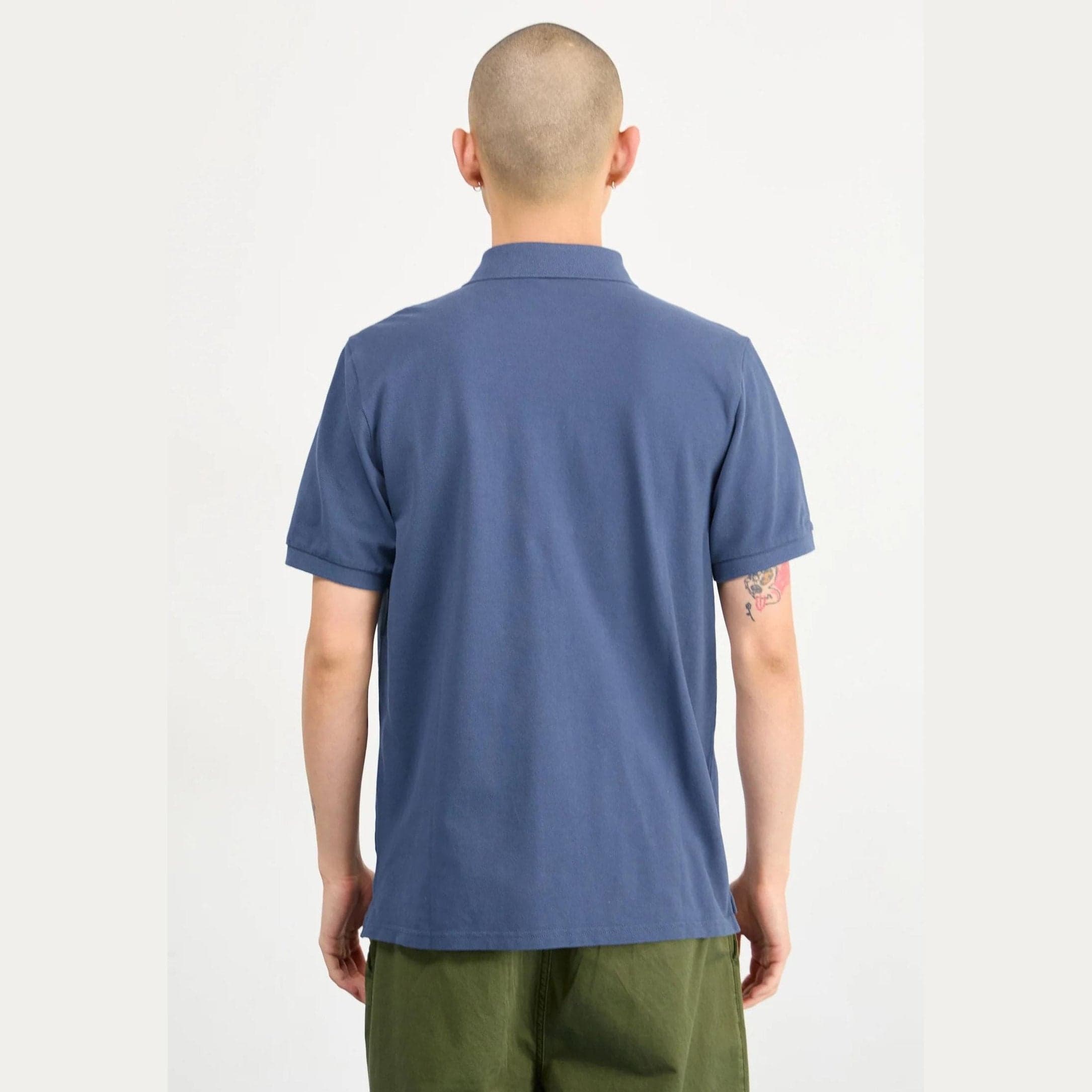 Polo Carhartt Chase Pique dusky blue gold - 3