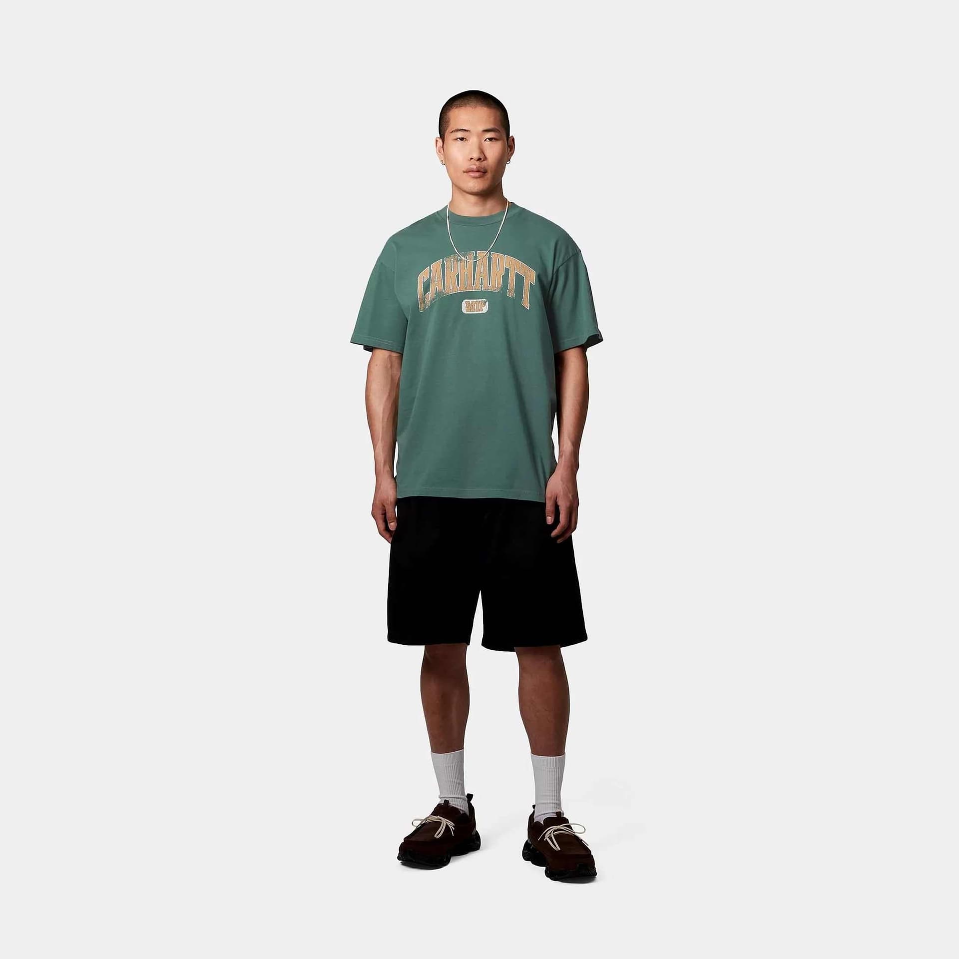 T-shirt Carhartt Lecture silver pine wash - 5