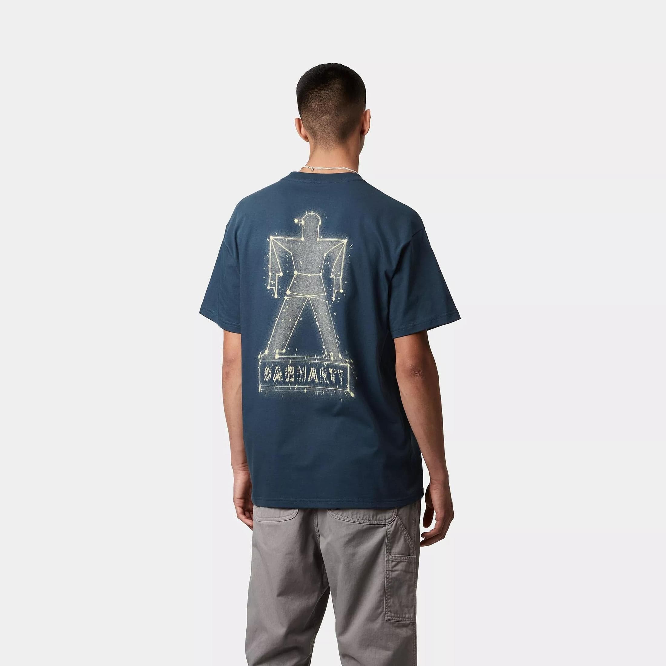 T-shirt Carhartt Stargazer dusky blue yellow - 3