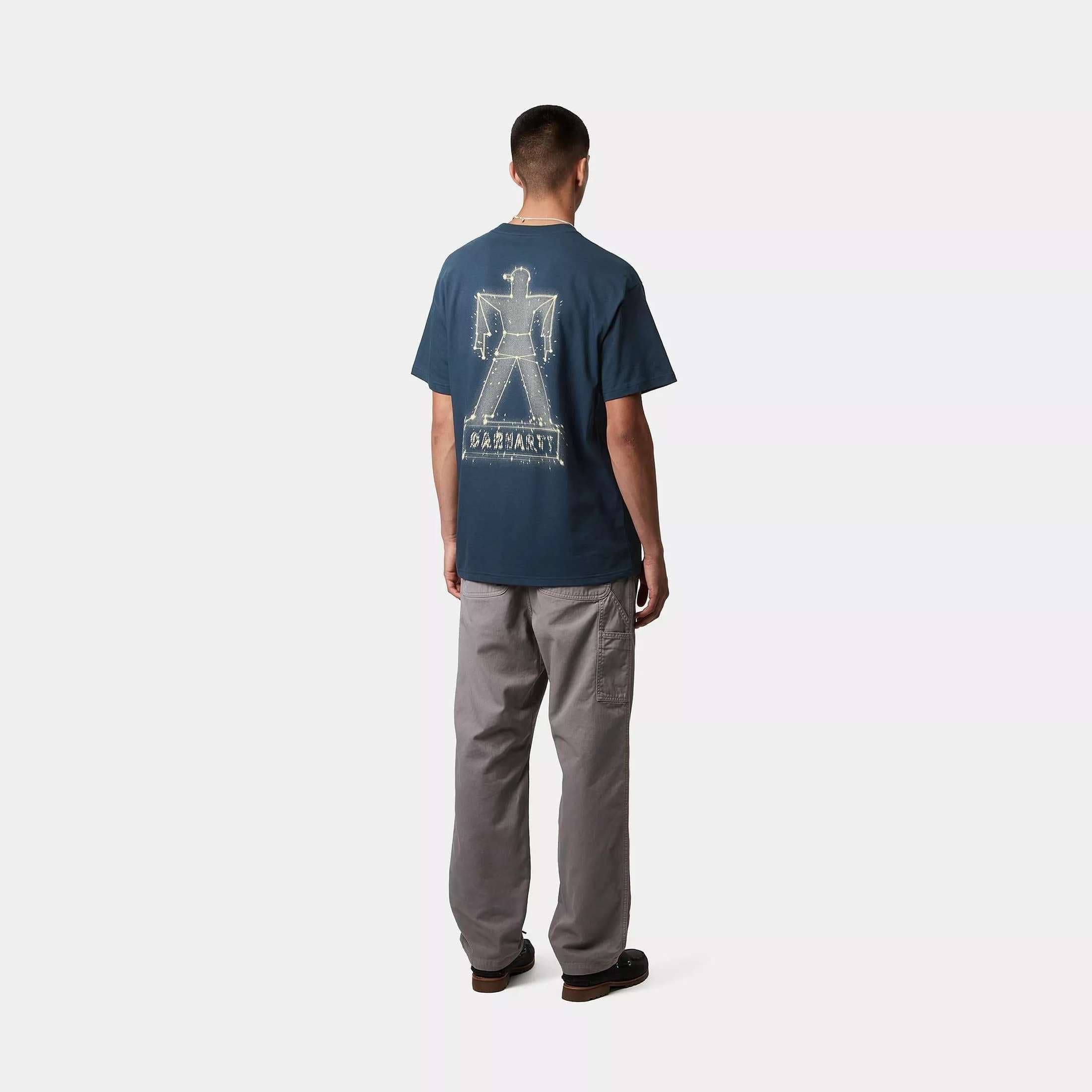 T-shirt Carhartt Stargazer dusky blue yellow - 5