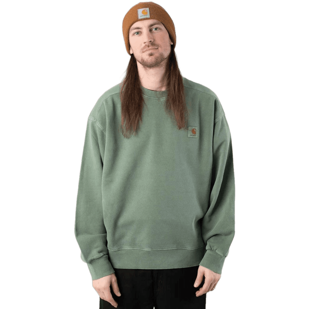 Felpa Carhartt Nelson Sweatshirt park garment dyed - 3