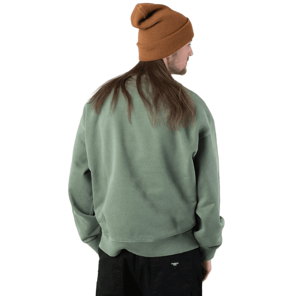 Felpa Carhartt Nelson Sweatshirt park garment dyed - 4