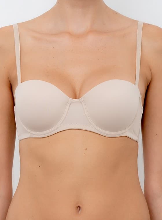 Reggiseno fascia graduata spalline staccabili pura coppa b lormar - 8