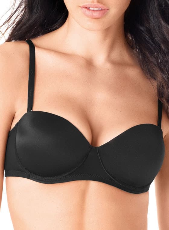 Reggiseno fascia graduata spalline staccabili pura coppa b lormar