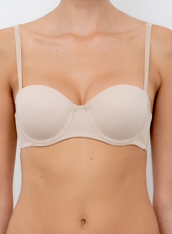 Reggiseno fascia graduata spalline staccabili pura coppa b lormar - 10