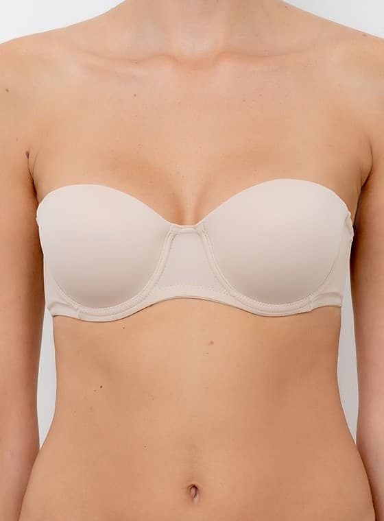 Reggiseno fascia graduata spalline staccabili pura coppa b lormar - 4