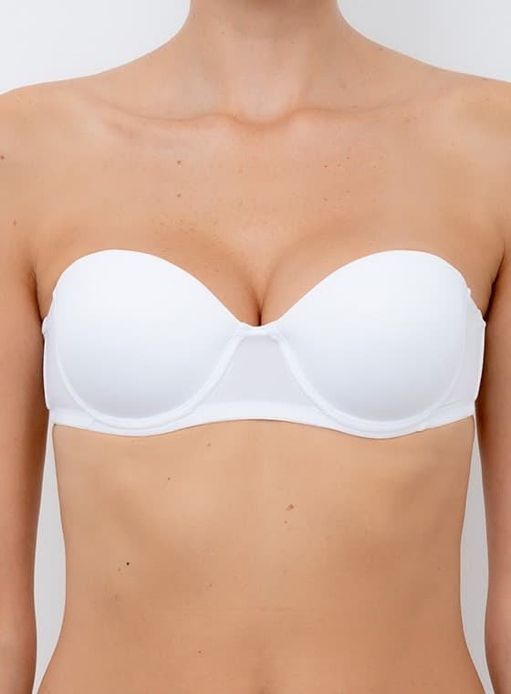 Reggiseno fascia graduata spalline staccabili pura coppa b lormar - 5