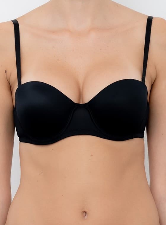 Reggiseno fascia graduata spalline staccabili pura coppa b lormar - 6