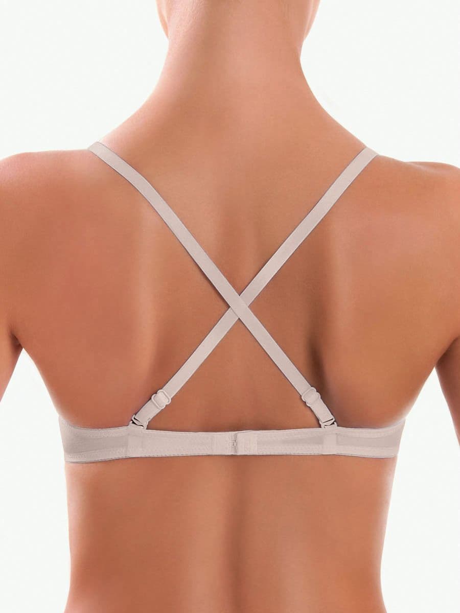 Reggiseno multifunzione con coppe graduate, ferretto invisibile, spalline removibili + spalline in silicone - 1590 SièLei - 1