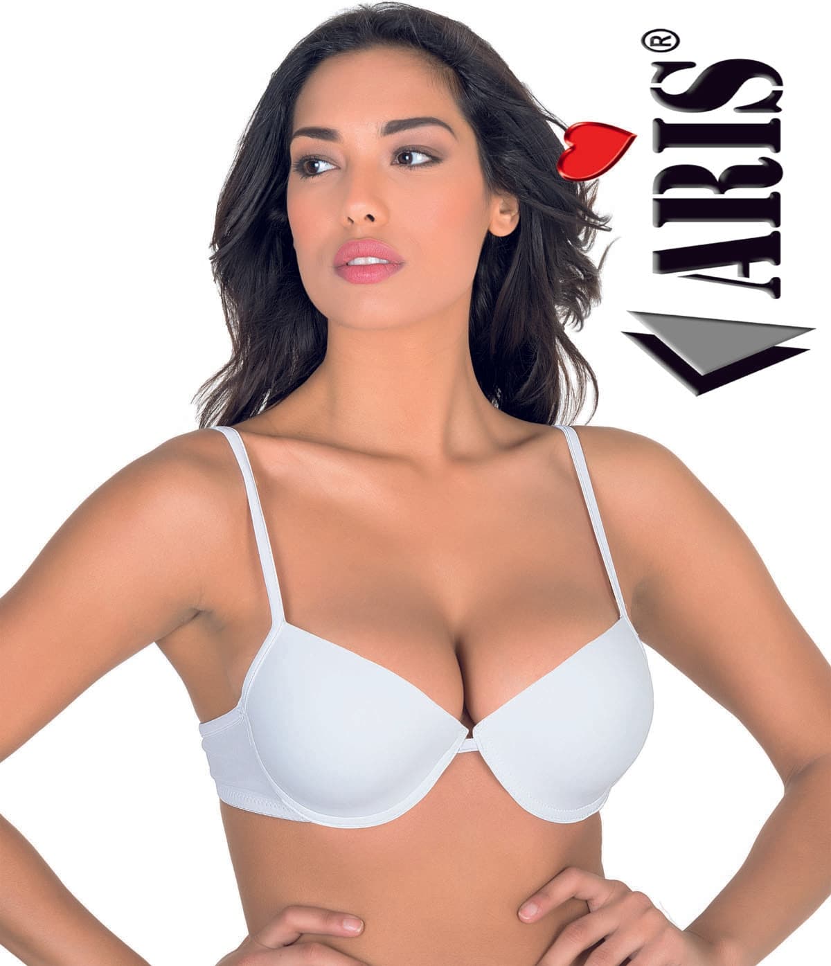 Reggiseno donna simona in microfibra con imbottitura in gel coppa b aris - 1