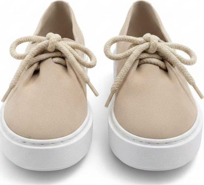 Frau slip on donna in pelle scamosciata ecru 41B2 - 3
