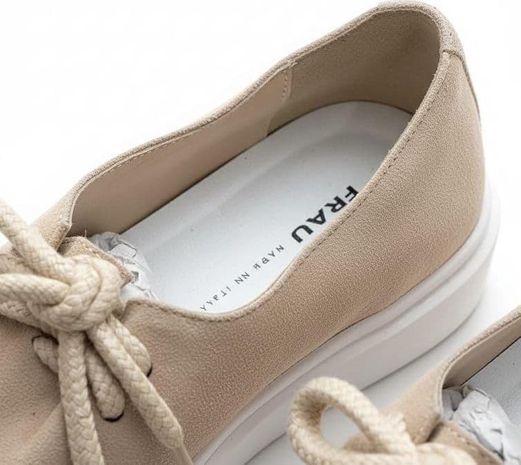 Frau slip on donna in pelle scamosciata ecru 41B2 - 4