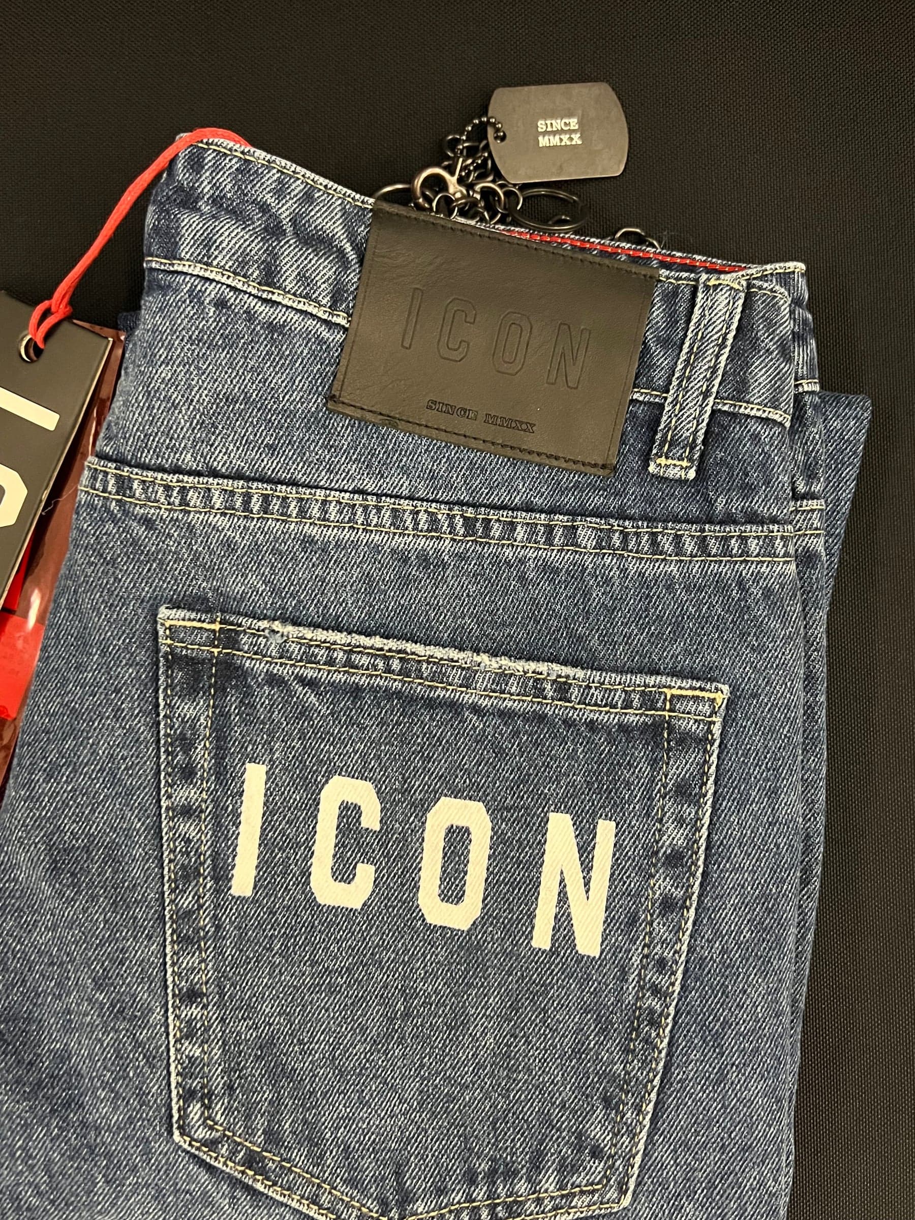 Jeans 5 tasche c/abrasioni c/logo - 2