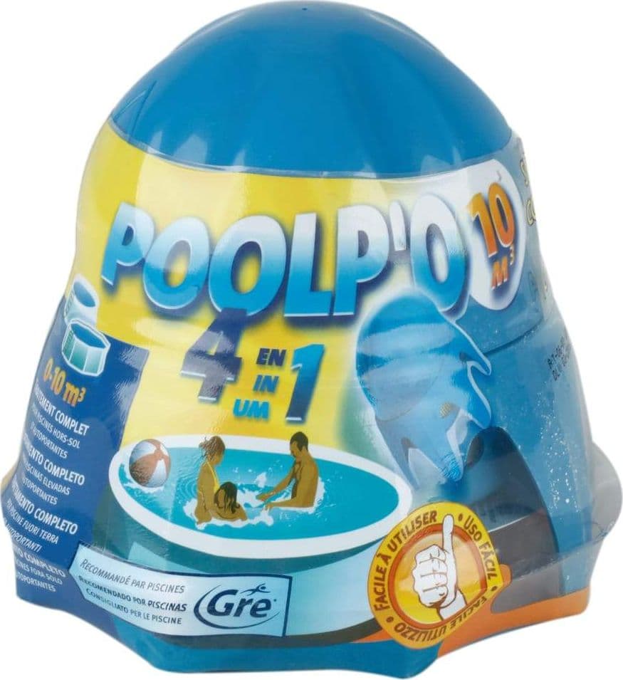 Dispenser galleggiante "Poolp'o" con azione disinfettante 4 in 1 per piscine da 10 mt3 - 4