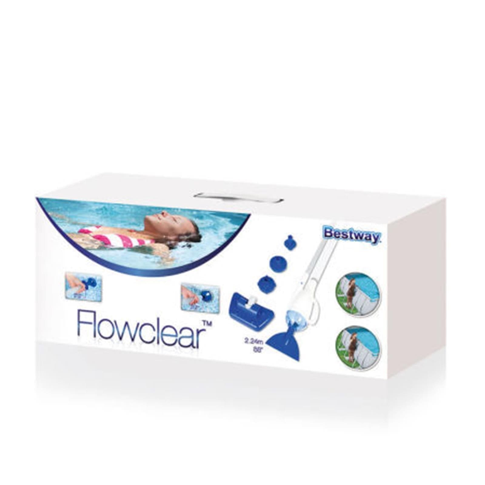 Kit di pulizia piscine tubo aspirafango accessorio vacum, spazzola - 4