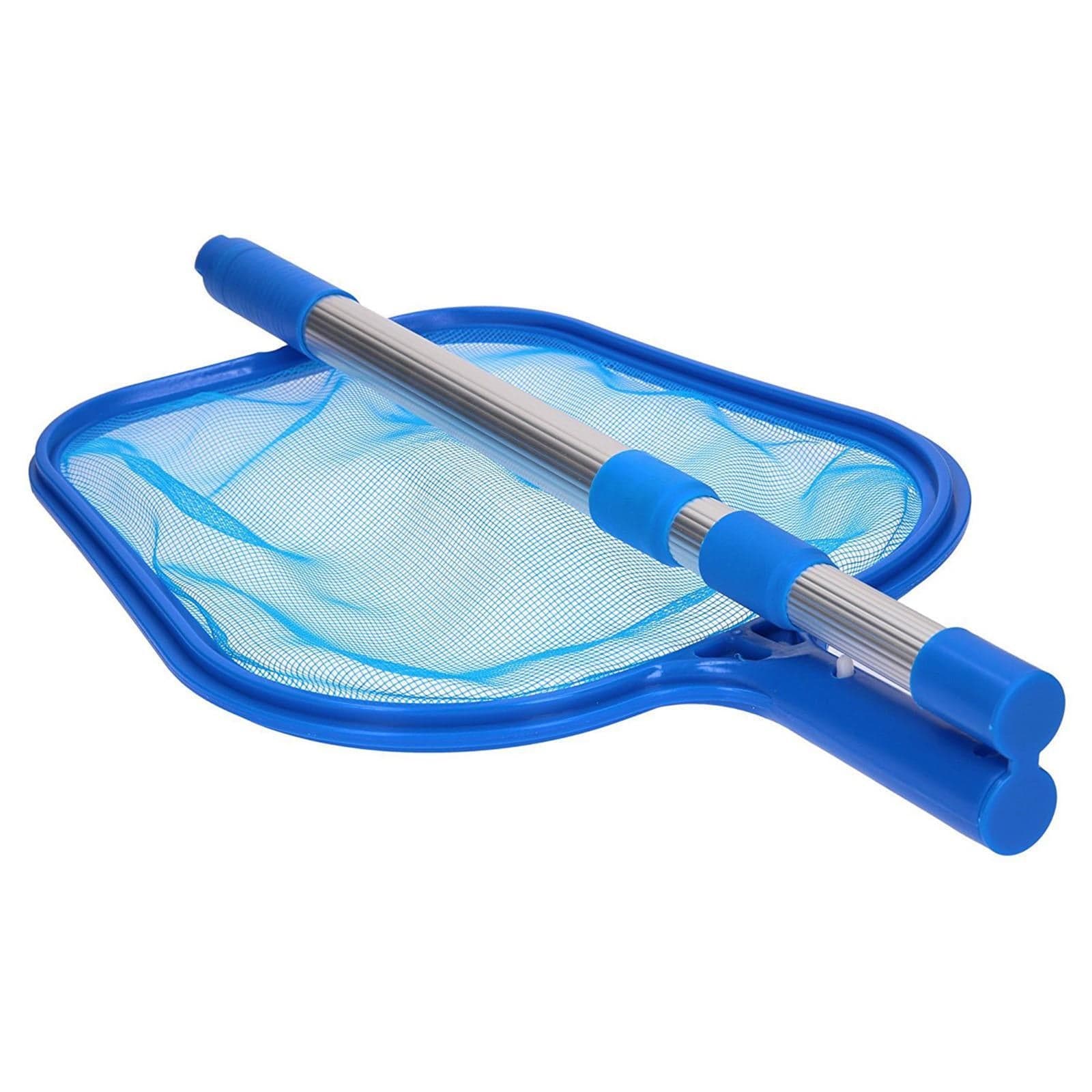 Retino di superficie per piscina con manico telescopico in alluminio 150 cm 5 sezioni - 3