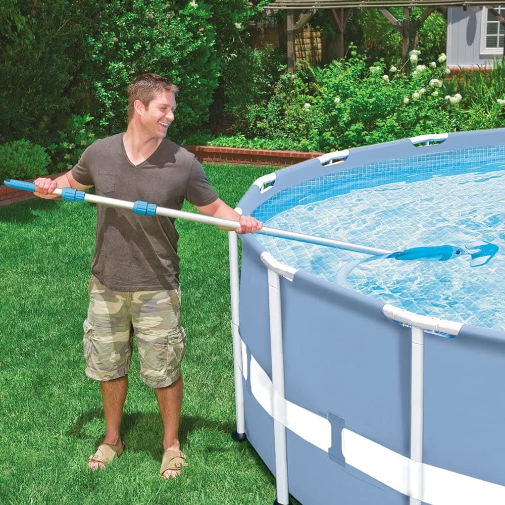 Kit "Deluxe" per la pulizia di piscine fuori terra universale con retino ed asta telescopica - 3