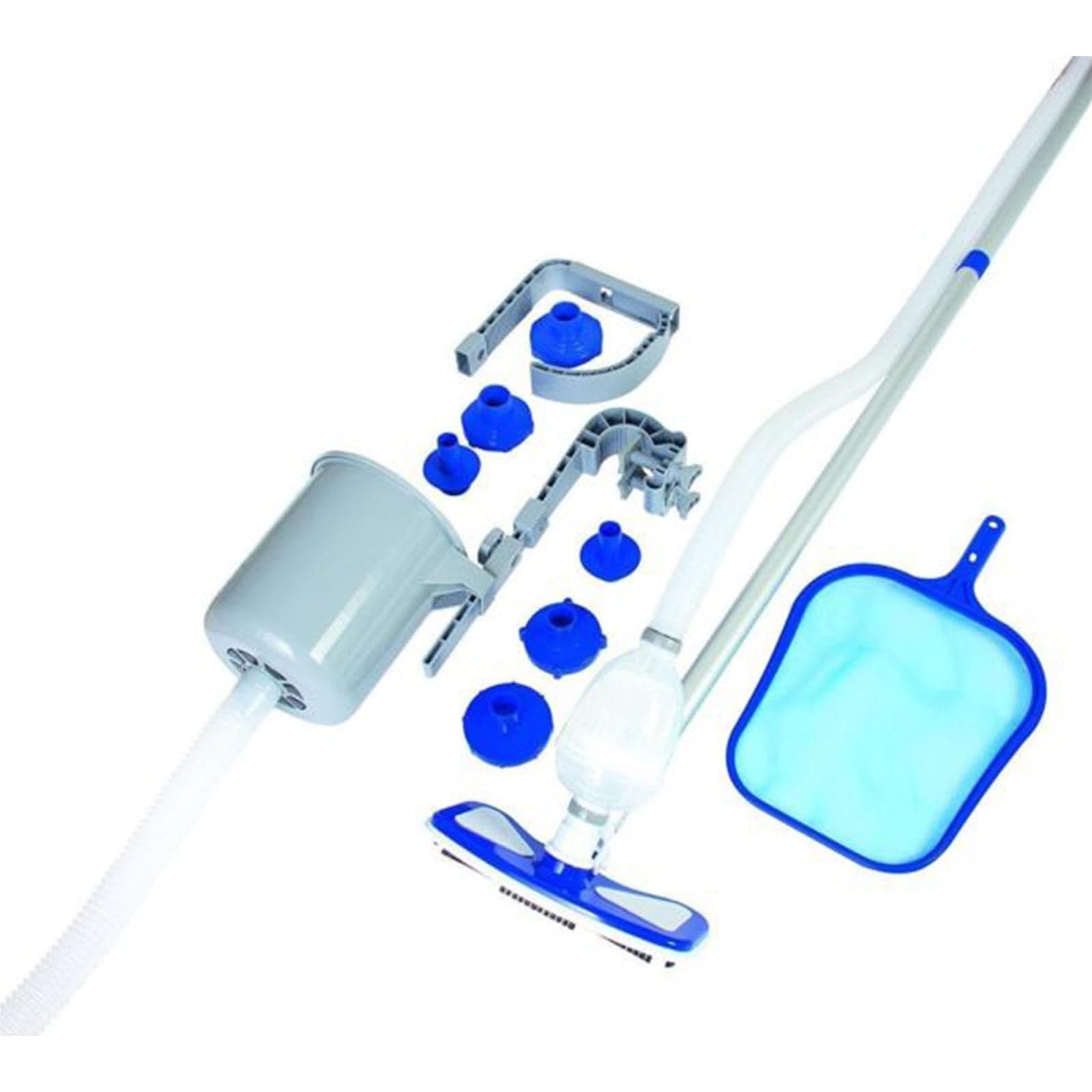 Kit completo di mantenimento "de luxe" per piscine con Aspirafango, Retino, Skimmer, asta Telescopica - 6