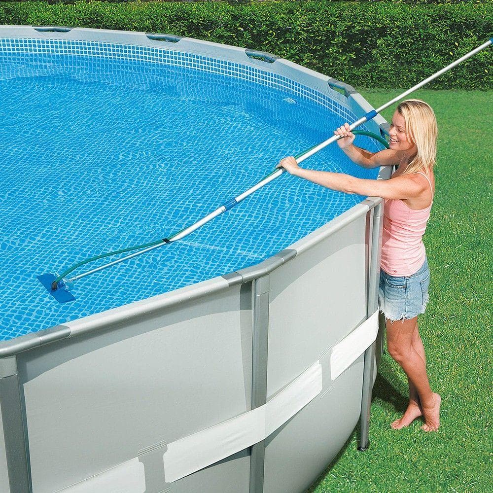 Kit di pulizia per piscina da 488 cm con spazzola aspira-fango e retino - 2