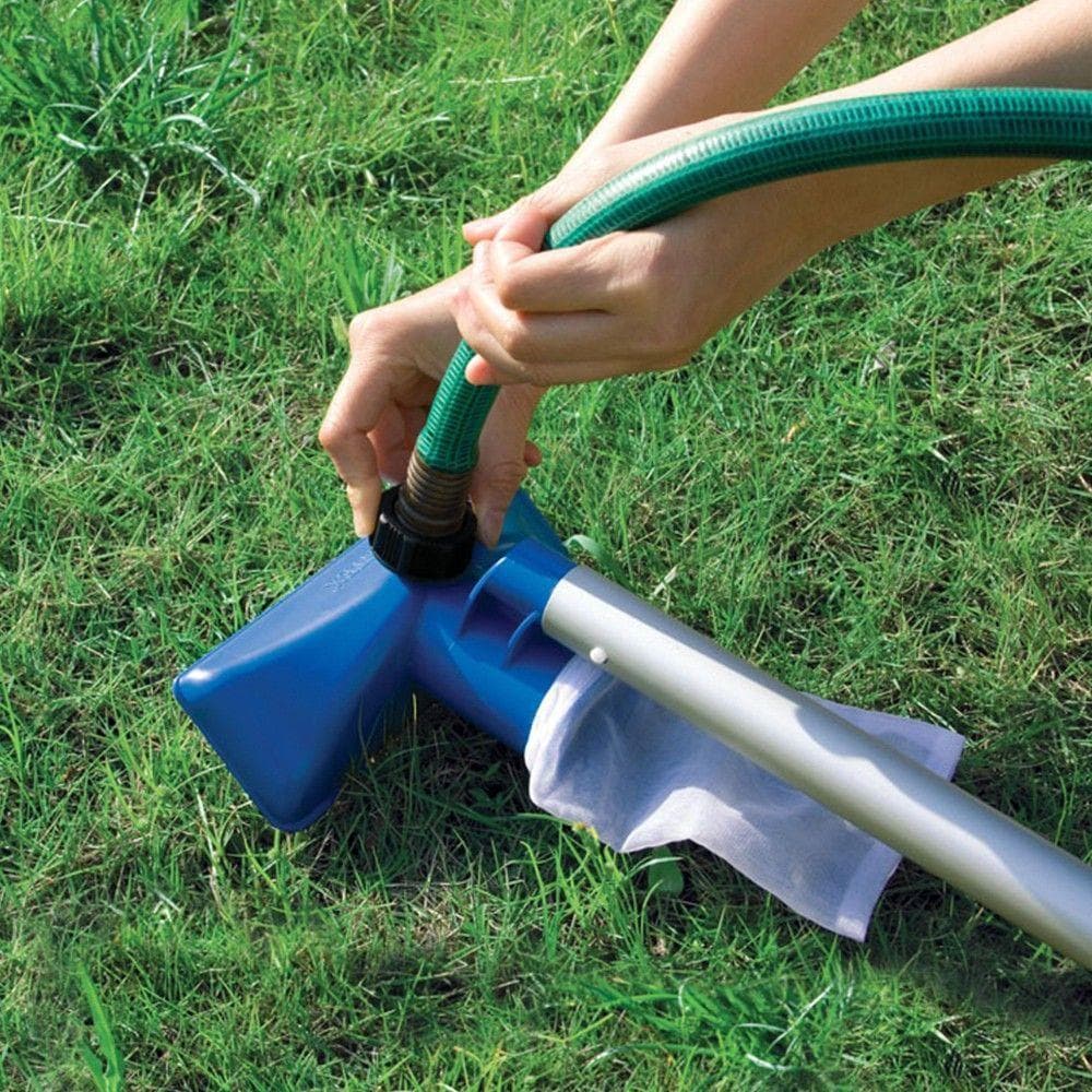 Kit di pulizia per piscina da 488 cm con spazzola aspira-fango e retino - 7