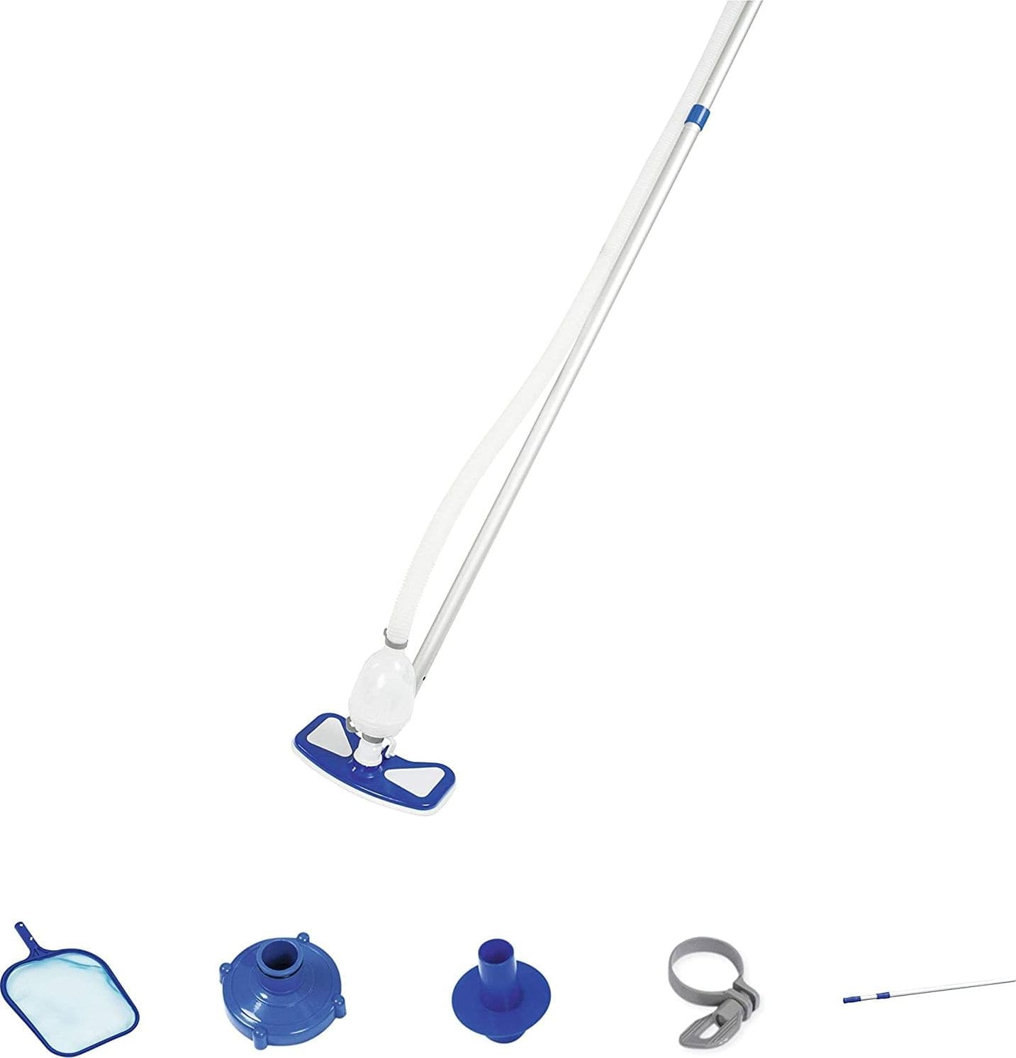 Kit di pulizia per piscina da 279 cm con spazzola aspirafango e retino - 2
