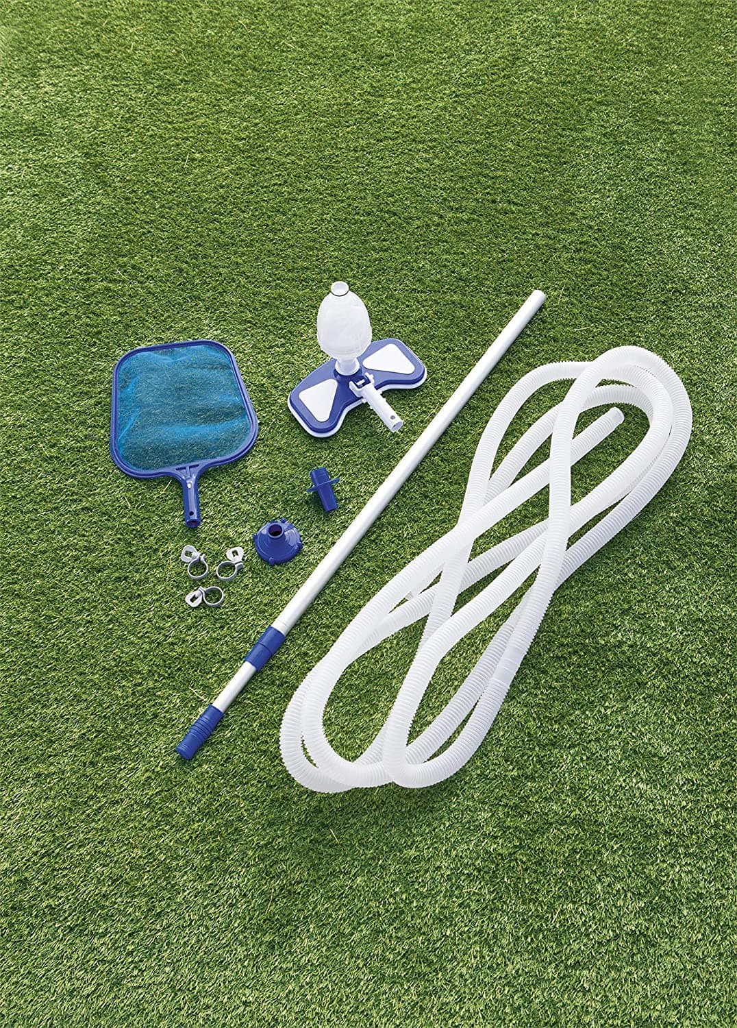 Kit di pulizia per piscina da 279 cm con spazzola aspirafango e retino - 6