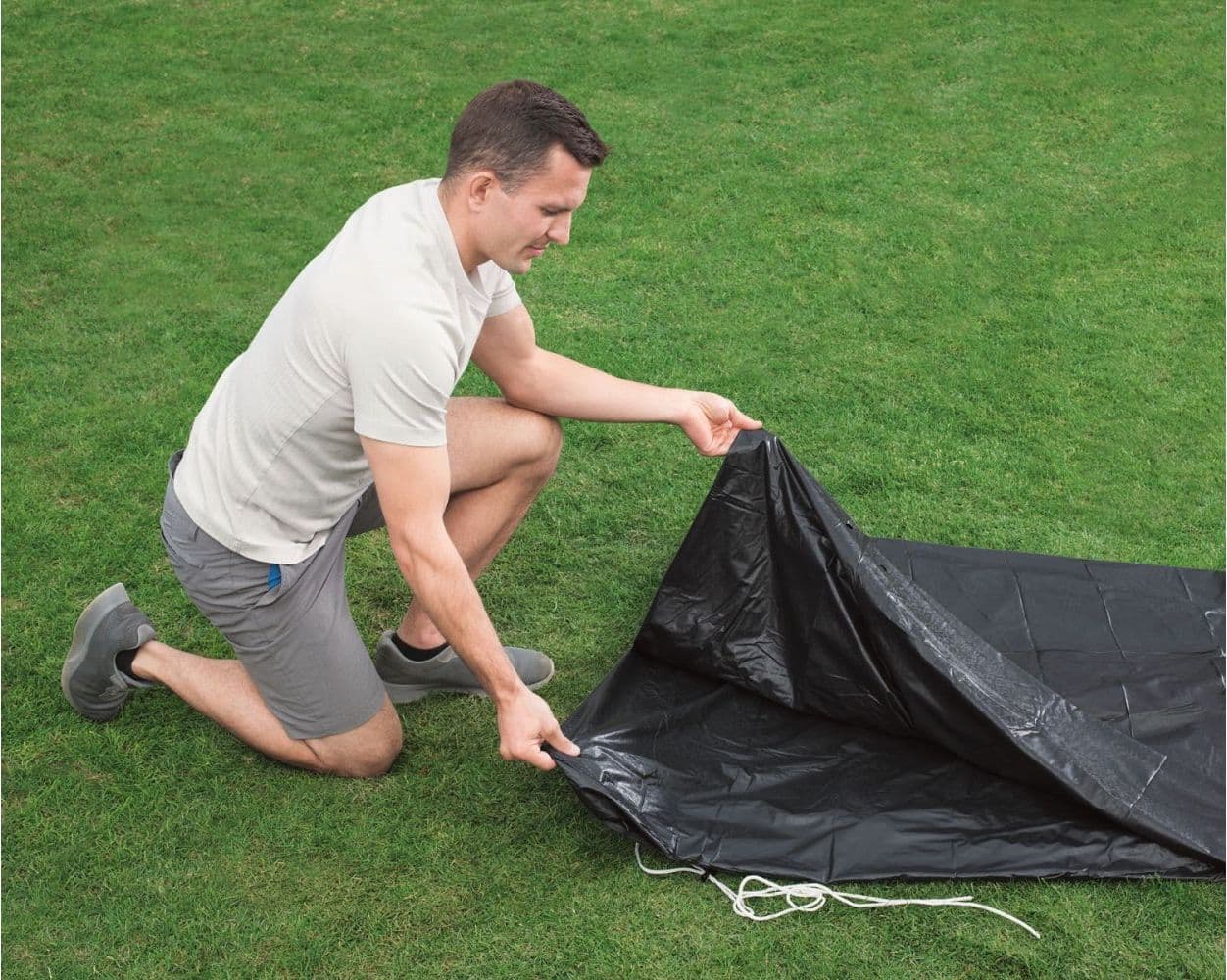 Telo di copertura per piscina tonda Bestway, copripiscina di ricambio - 6
