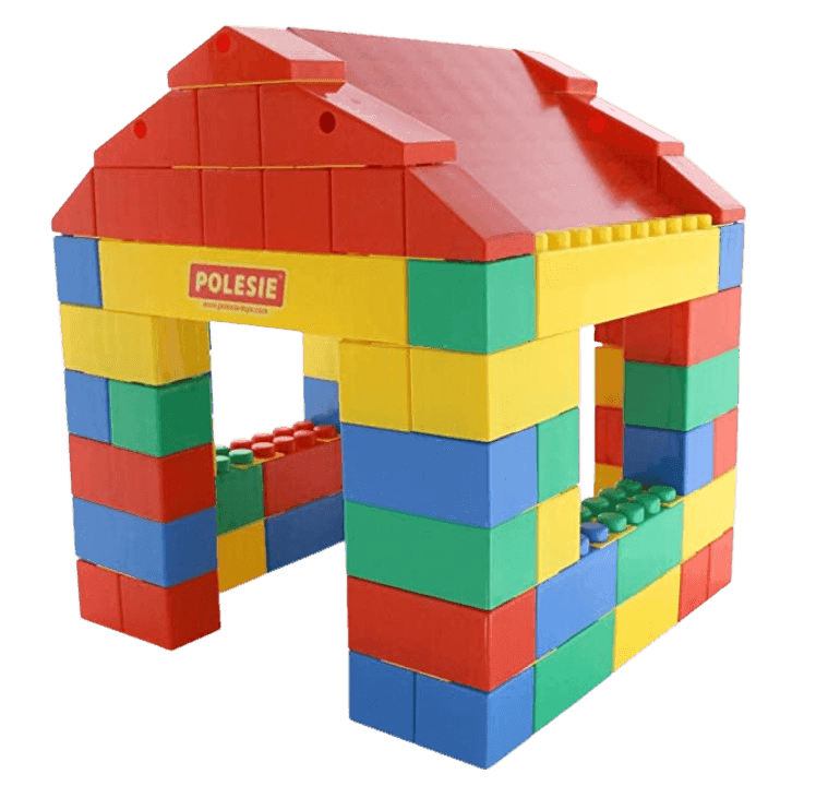 Polesie Giocattoli- Casa di mattoncini colorati (134 pz) - 3