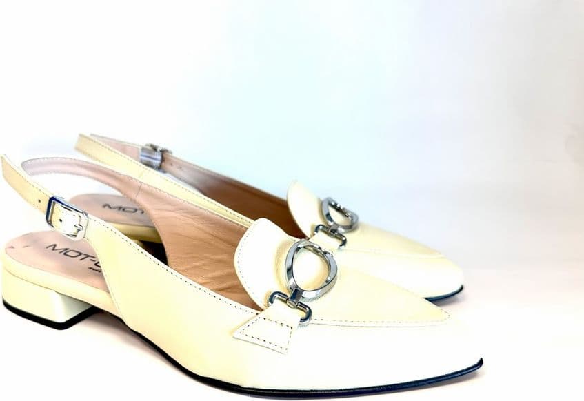 MOT - CLé' BY DONNA SOFT Slingback nappa crema - 4