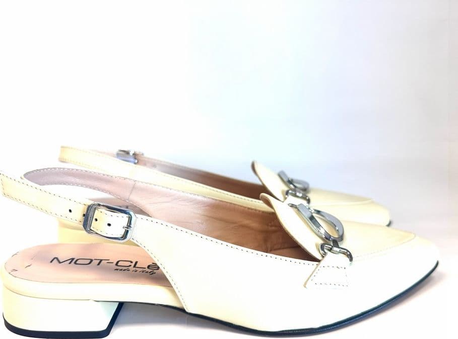MOT - CLé' BY DONNA SOFT Slingback nappa crema - 3