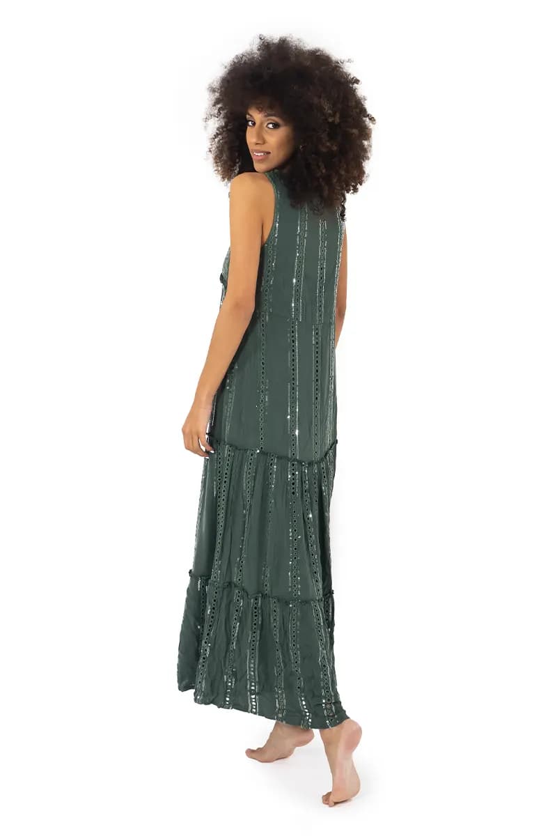 ICONIQUE Abbigliamento | Maxi dress smanicato - 5