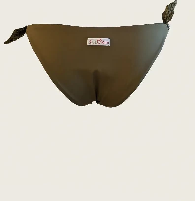 2BEkini | Bikini triangolo + slip fiocchi Jungle - 5