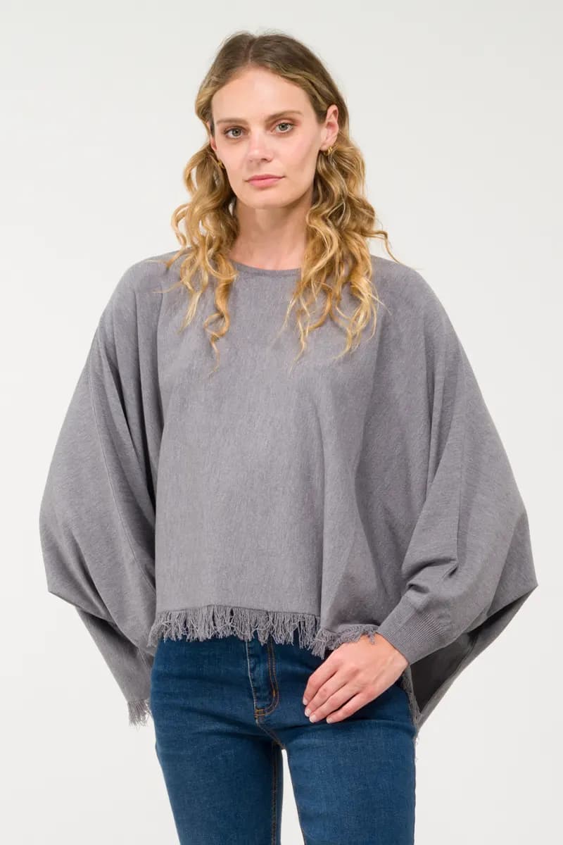 KONTATTO | Kimono con frange - 7