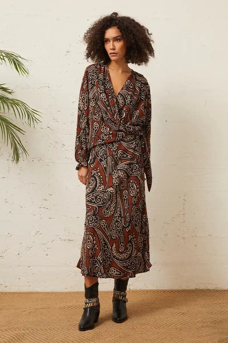 MOKI-B | Blusa portafoglio paisley - 3