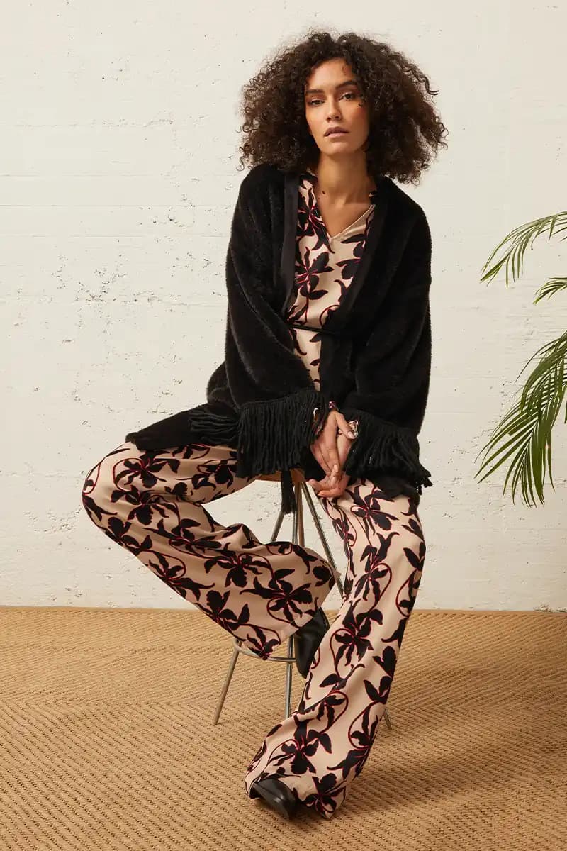 MOKI-B | Cardigan lungo frange - 3