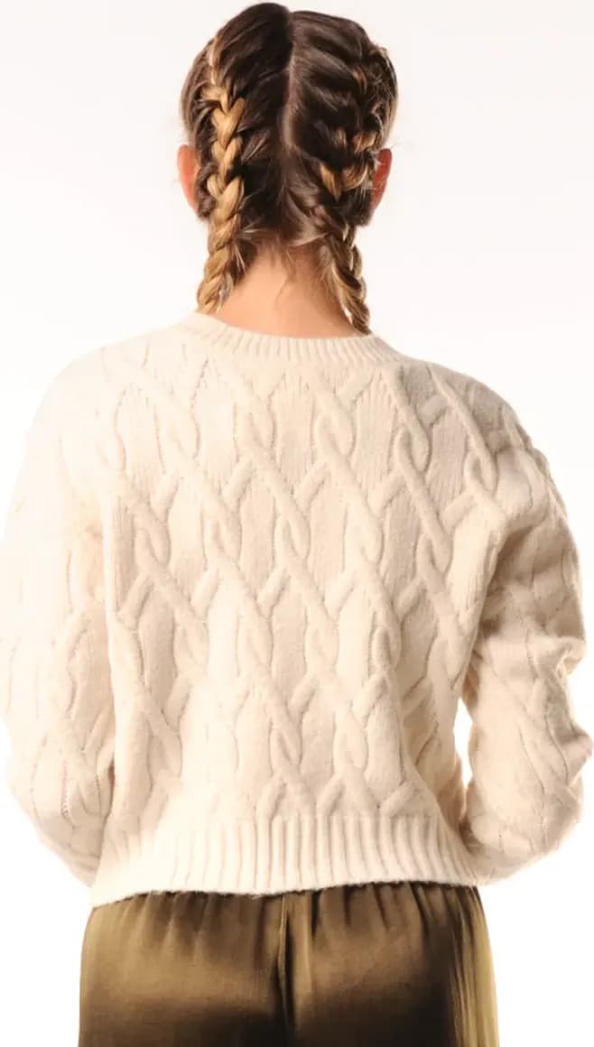 LOKITA | Maglioncino crop trecce - 2
