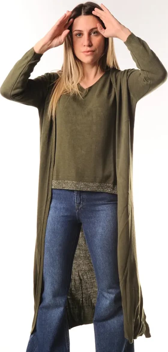 LOKITA | Cardigan lungo in maglia - 1