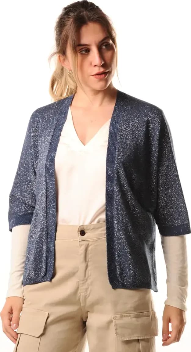 LOKITA | Cardigan corto filo lamè - 4