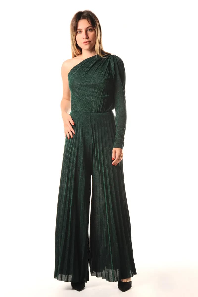 LOKITA | Tuta lunga monospalla lurex - 3