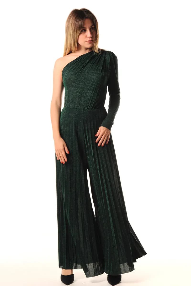 LOKITA | Tuta lunga monospalla lurex - 2