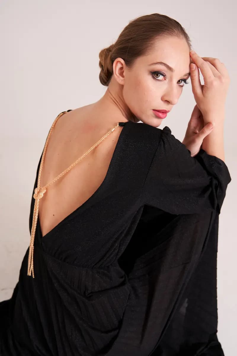 LOKITA | Abito lungo lurex - 1